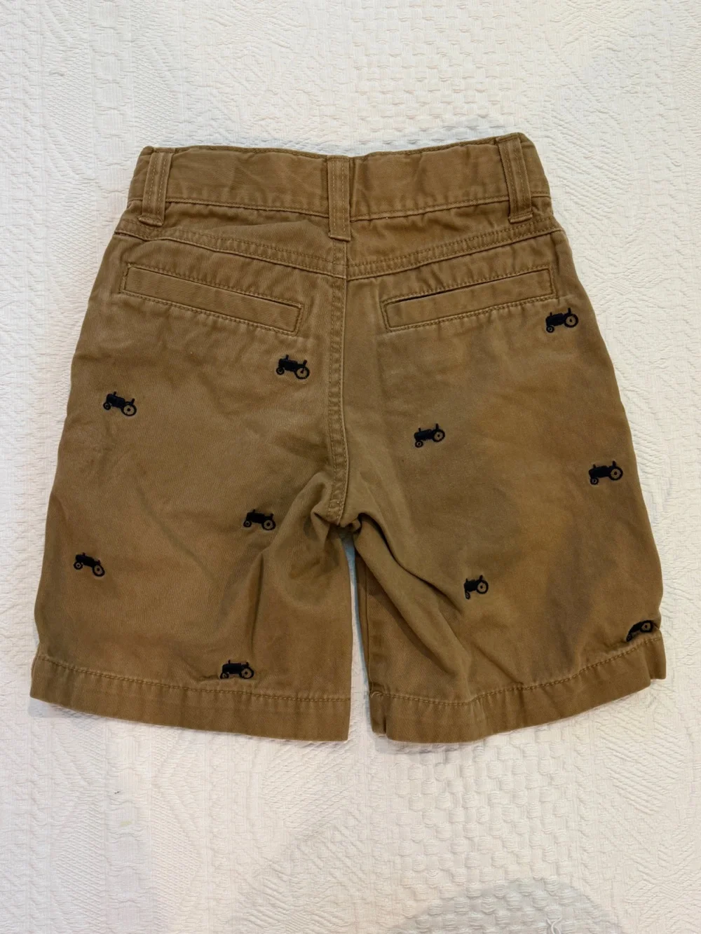 Gymboree Tractor Truck Khaki Shorts Boy Size 5
